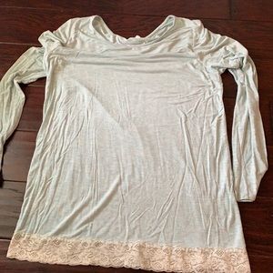 Pink Blush maternity top, size small.